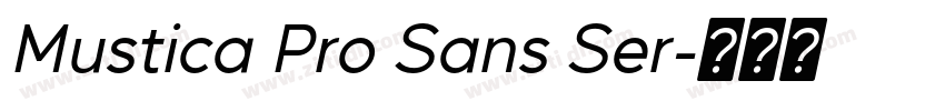 Mustica Pro Sans Ser字体转换